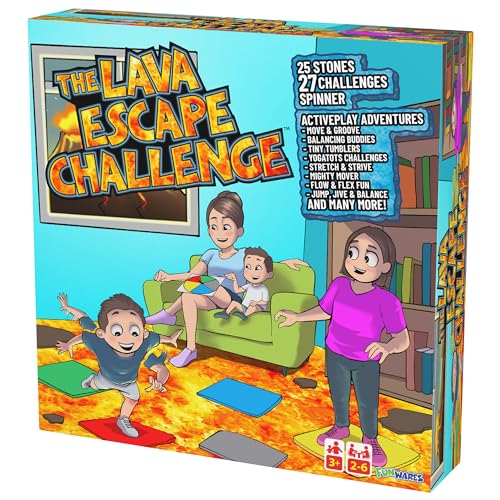 Lava Escape Challenge – das super lustige Hüpfen, Springen, körperliche Herausforderung, Aktivitätsspiel für Kinder Lava Escape Challenge – das super lustige Hüpfen, Springen, körperliche Herausforderung, Aktivitätsspiel für Kinder von Funwares