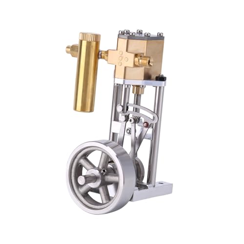 Funwetrike Dampfmaschine Modellbausatz, Vertikales Einzylinder-Dampfmaschinen-Modell, Externes Verbrennungsmotormodell für physikalische Experimente (Kit-Version) von Funwetrike