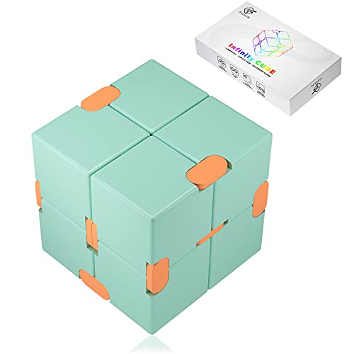 Funxim Infinity Cube, Grün Unendlicher Würfel Spielzeug Mini Würfel Puzzle Dekompression Spielzeug für Kinder Erwachsene Tötungs Zeit Anti Stess Würfel von Funxim