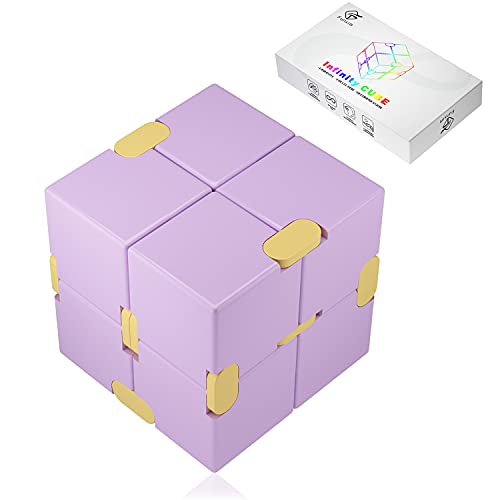 Funxim Infinity Cube, Violett Unendlicher Würfel Spielzeug Mini Würfel Puzzle Dekompression Spielzeug für Kinder Erwachsene Tötungs Zeit Anti Stess Würfel von Funxim