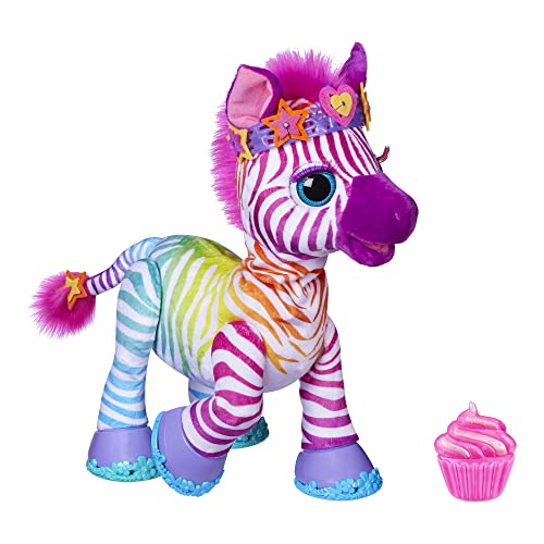 furReal Zenya, Mein Regenbogen-Zebra, interaktives Tierchen Spielzeug für Mädchen und Jungen ab 4 Jahren von FurReal