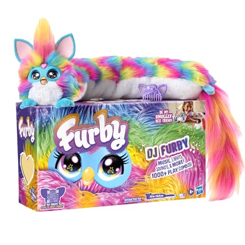 DJ Furby Interaktives Plüschtier – Musik, Lichter & Spiele – 5 Modi, 1.000+ Spielkombos – spricht Englisch & Furbisch – ab 6 Jahren – Keine App oder Internet erforderlich von Furby