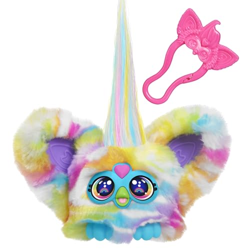Furby Furblets Zee-Bah Zebra-Minispielzeug aus Plüsch, Regenbogen von Furby