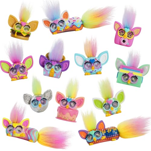 Furby Minis 12 Pack Tiny Toy Figures, 1 Inch Collectibles, Series 1, Party & Play Food Themes, Ages 5+ (Amazon Exclusive) von Furby
