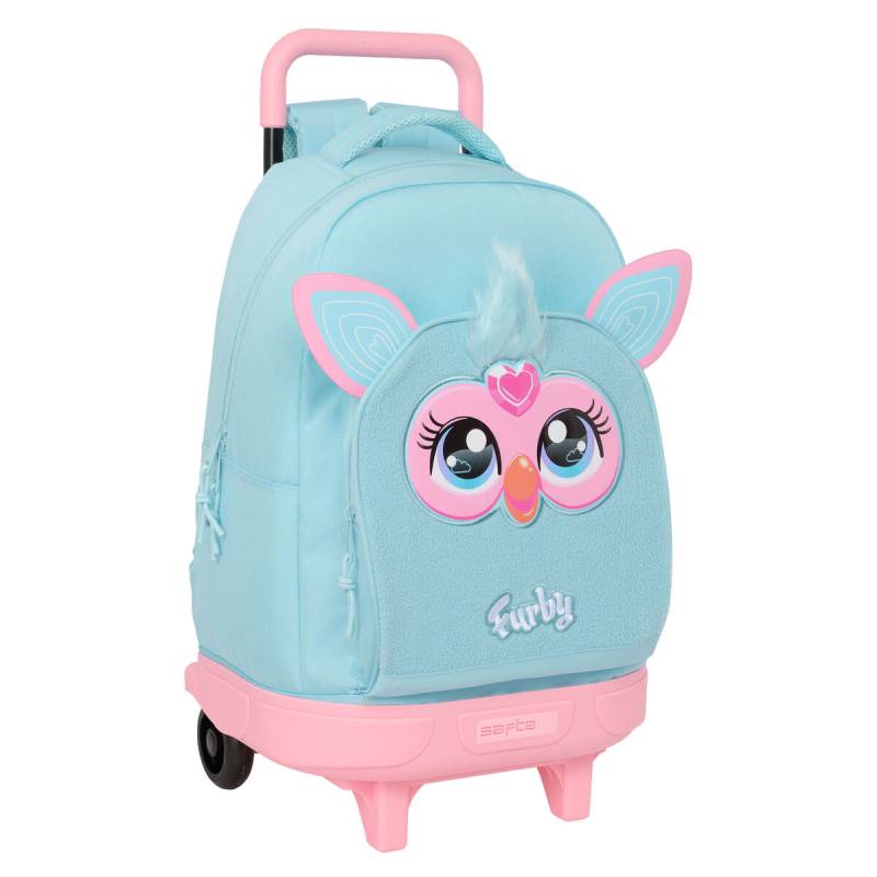 Schulrucksack mit Rädern Furby Himmelsblau 33 x 45 x 22 cm von Furby