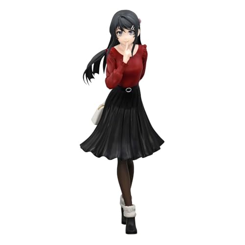 FURYU Rascal Does Not Dream of Bunny Girl Senpai Trio-Try-iT PVC Statue Mai Sakurajima Winter Outfit Ver. 21 cm von Furyu