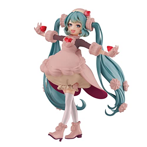 Furyu Hatsune Miku SweetSweets Series PVC Statue Hatsune Miku Strawberry Chocolate Short 17 cm von Furyu