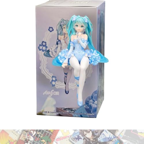 Hatsun e M i k u [Blumenfee - Nemophila Pale Blue Ver]: 15 cm Nudelstopper-Statue, gebündelt mit 1 A.C.G. kompatible Themen-Sammelkarte (36679) von Furyu
