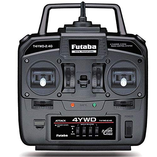 Futaba P-CB4YWD 4-Kanal (YWD) Combo 2.4G FHSS R214GFE, Schwarz von Futaba