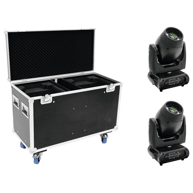 Futurelight Set 2x DMB-160 LED Moving-Head + Case Moving Head von Futurelight