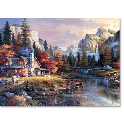 Fuumuui Malen Nach Zahlen Erwachsene und Kinder Anfänger Gemälde inklusive Pinsel und Acrylfarben 40 x 50 cm - Landschaft, Abgeschiedenes Tal Fuumuui Malen Nach Zahlen Erwachsene und Kinder Anfänger Gemälde inklusive Pinsel und Acrylfarben 40 x 50 cm - Landschaft, Abgeschiedenes Tal von Fuumuui