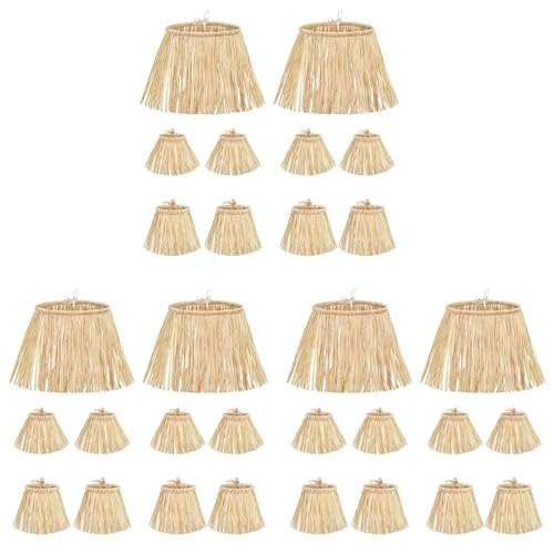 Fuuroottly 30-teiliges Stroh-Set, Kostümzubehör, Dekoration, Hals-, Arm- und Knöchelbänder von Fuuroottly