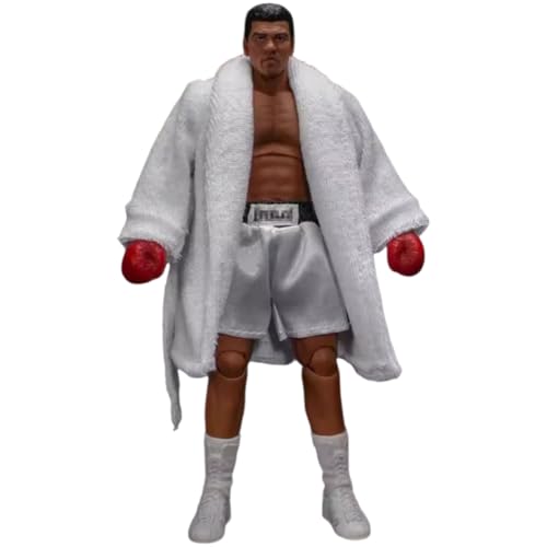 Box-Champion Action-Figuren|Ali-Modelle & Zubehör|3 Sätze von Kopfskulpturen und Gewändern|Aktivitätspuppen|Boxen Fan Sammlerstücke|Dekorative Geschenke von Fuwraixis