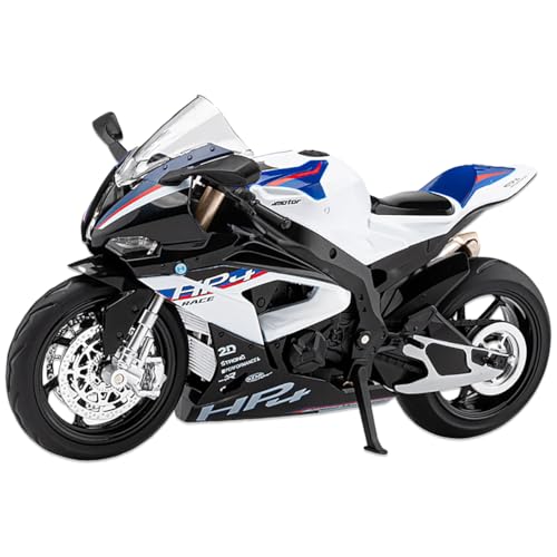 Fuwraixis 1/12 Legierung Motorrad, HP4 Motorrad Modell, Legierung Druckguss Rennwagen Spielzeug, Sportwagen Sammlermodell, für Jungen, Erwachsener als Geschenk von Fuwraixis