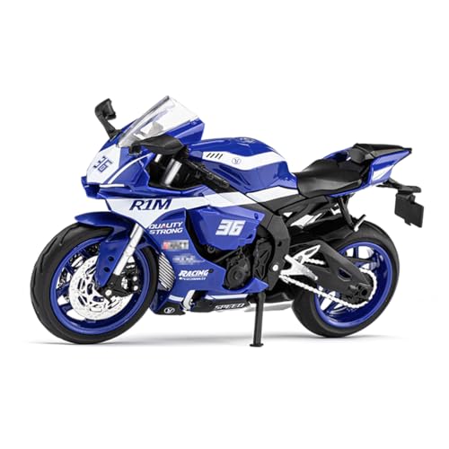Fuwraixis 1/12 Legierung Motorrad, R1M Motorrad Modell, Legierung Druckguss Rennwagen Spielzeug, Sportwagen Sammlermodell, für Jungen, Erwachsener als Geschenk von Fuwraixis