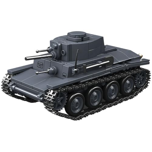 Fuwraixis 38T-A Panzer Bausteine, 414 Stück Panzerwagen Bauklötze Modell, Tank Militärserie Lernspielzeug, Sammelbare Dekoration, Geschenke für Kinder und Jugendliche ab 6 Jahren von Fuwraixis