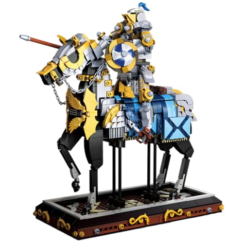Fuwraixis Mittelalterliche Ritter Bauklötze, Spartanische Krieger Bausteine Modelle, Vintage Ritter Desktop Dekoration, 1247 Stück Kreatives Lernspielzeug, Geschenke für Kinder und Jungen ab 8 Jahren von Fuwraixis