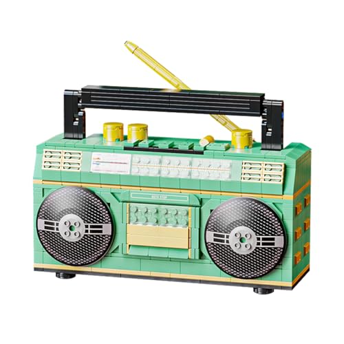 Fuwraixis Vintage-Radio-Blöcke, kreative Radio-Spielzeug, Emulation Band, Desktop-Sammlung dekorative Modell, Geschenke für Kinder über 6 Jahre alt und Erwachsene, 781 Stück von Fuwraixis