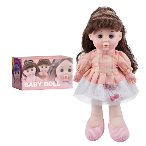Fuwraixis13 Zoll Baby Puppe, Kinderspielhaus Actionfigur, Prinzessin Spielzeug Set, Bewegliche Augen, Moderne Musikpuppe, Geschenk für Mädchen ab 3 Jahren Fuwraixis13 Zoll Baby Puppe, Kinderspielhaus Actionfigur, Prinzessin Spielzeug Set, Bewegliche Augen, Moderne Musikpuppe, Geschenk für Mädchen ab 3 Jahren von Fuwraixis