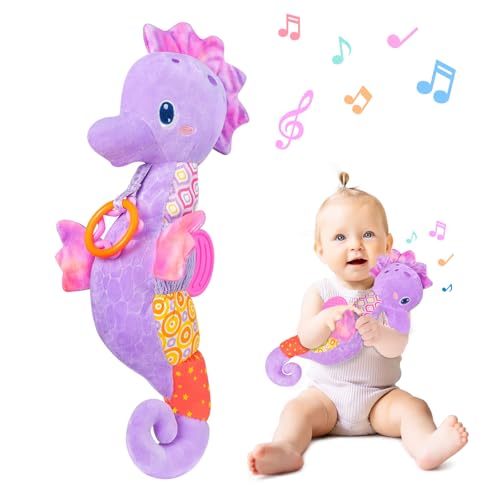 Fuzqq Baby-Spielzeug, 0–6–12 Monate, musikalisches Stofftier mit hellen Farben, Knistergeräuschpapier, verschiedene Texturen und Rasseln, Baby-Neugeborenen-Spielzeug für 0, 3, 6, 9, 12 Monate, Jungen Fuzqq Baby-Spielzeug, 0–6–12 Monate, musikalisches Stofftier mit hellen Farben, Knistergeräuschpapier, verschiedene Texturen und Rasseln, Baby-Neugeborenen-Spielzeug für 0, 3, 6, 9, 12 Monate, Jungen von Fuzqq