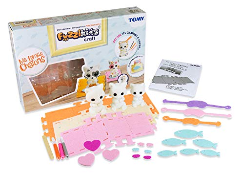 Fuzzikins Craft Cozy Cats / E72790 / 3 abwaschbare Katzen Bastelfiguren zum phantasievollen Bemalen & Bekleben - mit buntem Zubehör / Für Kinder ab 3 Jahren geeignet Fuzzikins Craft Cozy Cats / E72790 / 3 abwaschbare Katzen Bastelfiguren zum phantasievollen Bemalen & Bekleben - mit buntem Zubehör / Für Kinder ab 3 Jahren geeignet von TOMY