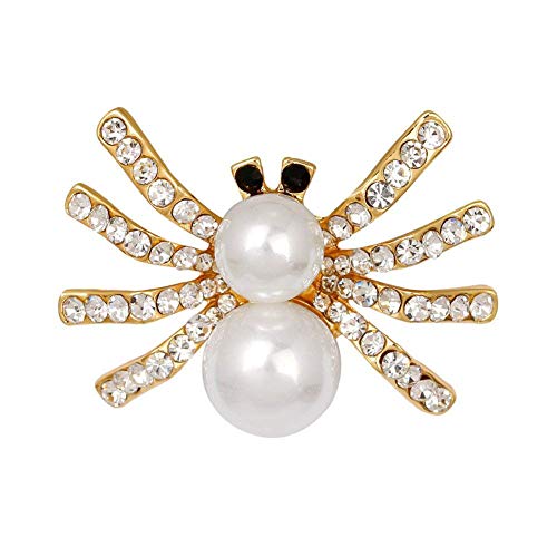 Fvoagaou 1PC Schmuck Brosche Pin Legierung Modellierung Spider Corsage Brosche Dekoration Mode Elegante Maedchen New White & Gold Fvoagaou 1PC Schmuck Brosche Pin Legierung Modellierung Spider Corsage Brosche Dekoration Mode Elegante Maedchen New White & Gold von Fvoagaou