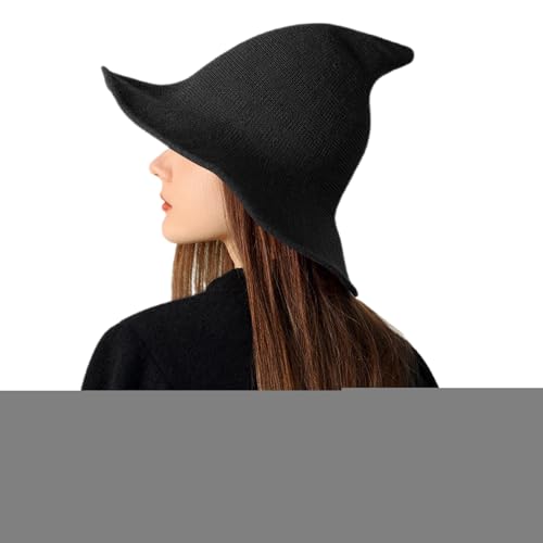 FxaumsGxuk Hexenhüte Für Damen, Gestrickter Spitzhut Für Damen Kostümzubehör, Leichtes Kopfbekleidungs Verkleidungszubehör Für Herren Erwachsene Feste Maskenbälle Bühnenauftritte FxaumsGxuk Hexenhüte Für Damen, Gestrickter Spitzhut Für Damen Kostümzubehör, Leichtes Kopfbekleidungs Verkleidungszubehör Für Herren Erwachsene Feste Maskenbälle Bühnenauftritte von FxaumsGxuk