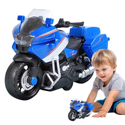 FxaumsGxuk Motorrad Modell - Dirt Bike Spielzeug mit Sound und Licht,Reibungsangetriebenes Realistisches Motorrad für Tisch Nachttisch Reise - Tisch Dekoration Nachttisch Deko von FxaumsGxuk