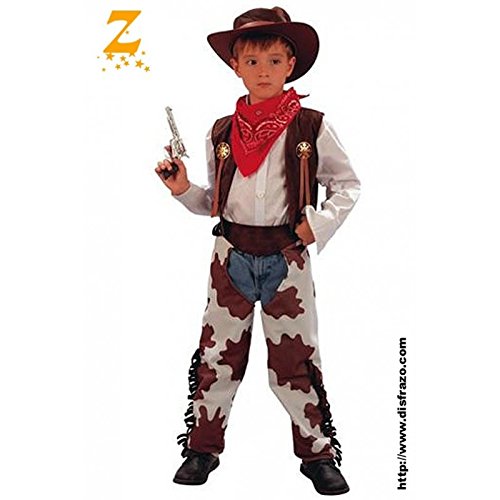 Fyasa 701549-T03 Cowboy-Kostüm für 10-12 Jahre, Mehrfarbig, Größe M von Fyasa