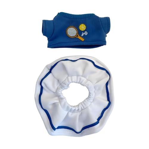 17 cm große Macaron-Puppenanhänger, Mode-Outfit-Zubehör-Set, Mini-Puppenkleidungs-Dekorationsset zur Ausstellung und weicher Stoff, süße Ornamente im Party-Stil ( Puppe nicht ​​ Sanfte ( A, 5cm) von Fycakly