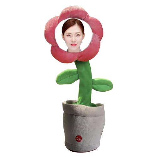 Benutzerdefiniertes tanzendes sprechendes Sonnenblumenspielzeug, tanzende Blume mit benutzerdefiniertem Gesicht, was Sie sagen, singt, imitiert Schallplatten mit 50 Liedern, Plüschtiere für ( 36X15CM) Benutzerdefiniertes tanzendes sprechendes Sonnenblumenspielzeug, tanzende Blume mit benutzerdefiniertem Gesicht, was Sie sagen, singt, imitiert Schallplatten mit 50 Liedern, Plüschtiere für ( 36X15CM) von Fycakly
