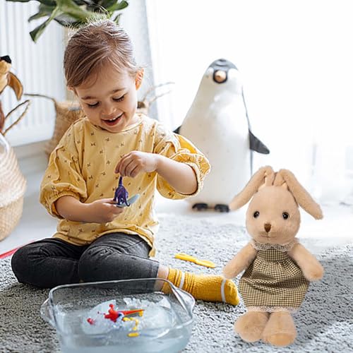 Bezauberndes Kaninchenspielzeug. Weicher, Häschen-Begleiter für Kinder. Perfekt für Geburtstage Feiertage. Trendiges Stofftier zum gemütlichen Kuscheln! ​​ Tier Kuscheltiere weich​​ ( Beige, 40cm) von Fycakly