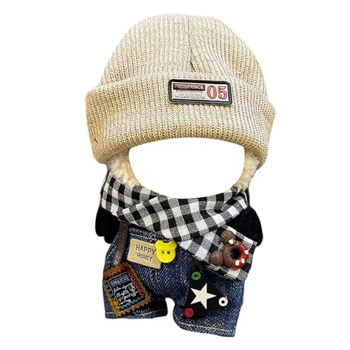 Entzückendes Puppenkleidungsset, weiche Stoff-Outfits für Kinder ab 3 Jahren, perfekt für drinnen und zum Verkleiden ​​ Lernpuppen Kinder​​ ( Black, 17x10cm) von Fycakly