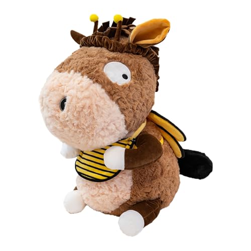Eselspielzeug, süße Stoffpuppe, Eselpuppe, Tier-Eselpuppe, Stoffpuppe, geeignet für Tierliebhaber, süße Puppen, einige Schlafkomfortpuppen für Kinder ( 35 cm) ​​ Klassische Stofftiere ( Brown, 35cm) von Fycakly