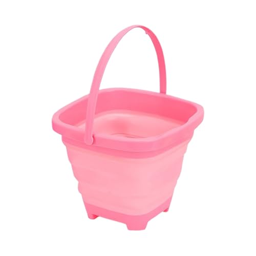Faltbarer Eimer aus weichem Gummi für Kinder, Strandspielzeug, Spielwasser, Sandgräber, ausgestattet mit einem faltbaren Strandeimer Kinder Sandspielzeug (20X15. 5cm) von Fycakly