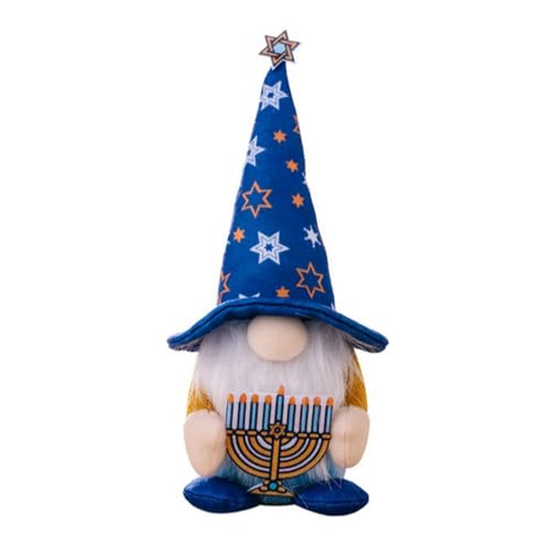 Fycakly 1 Stück Chanukka-Zwerg, Zwerg, Heimdekoration. Und. Chanukka, Tomte, Schweden Plüschtiere für Kinder​​ (Blue, 28x7x5cm) von Fycakly