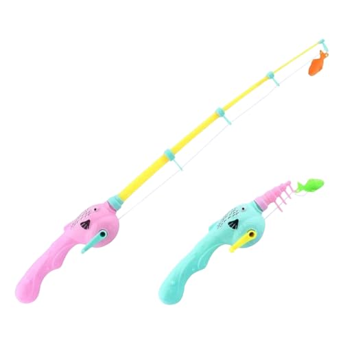 Fycakly 1 Stück zufällige Farbe Pool-Angelspielzeug-Spiele Sommer-Schwimmspielzeug Magnetstange Dehnbarer Tisch Badewannen-Angelspielzeug für Kleinkinder Außenpool-Wasserspielzeug für (One Size) von Fycakly