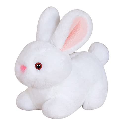 Fycakly 2023 Kuscheltier Simulation Kaninchen Puppe Anhänger Kinder Puppe Geburtstagsgeschenk Wohnzimmer Dekorationen Caticorn Plüsch Kissen ​​ Plüschtier Dinosaurier Dino​​ (White, One Size) von Fycakly