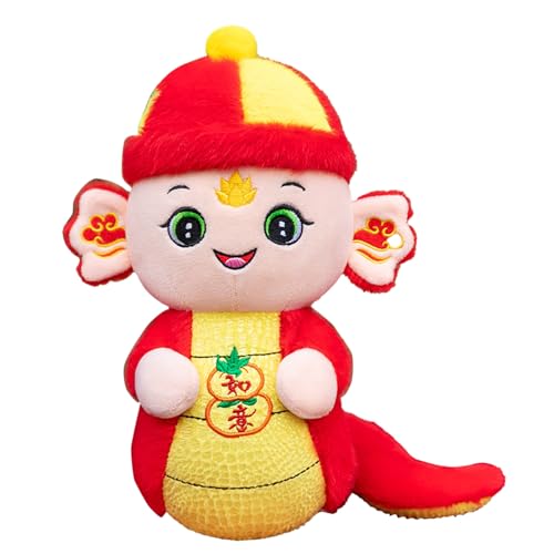 Fycakly 2025 Neujahr Dekorationen Spielzeug Chinesisches Tierkreisjahr der für Kinder ​​ Große Plüschtiere Mädchen​​ (Red, B) von Fycakly