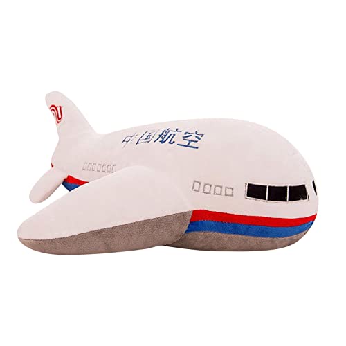 Fycakly 40 cm große Simulation Flugzeug Plüschtiere Kinder schlafen Rückenkissen weiche Flugzeuge gefüllte Kissen Puppen ​​ Plüschtier Hund Katze​​ (B, One Size) von Fycakly