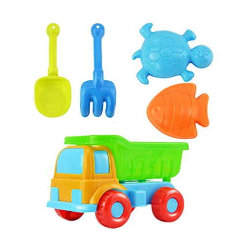 Fycakly 5-teiliges Set Strandspielzeug, Sandset, Sandspielzeug, Sommer-Outdoor-Spielwaren, Kinder-Früh-Erziehungs-Strandspielzeug Schwimmenspielzeug (AS Shown, One Size) von Fycakly