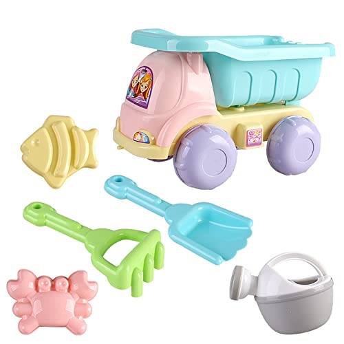 Fycakly 6 STÜCK Strandschaufel Kinderschaufel Kunststoff Spielen Wasser ziehen Sand Spielen Sandspielzeug Strandspielzeug Sandburgen BAU Set (A, One Size) von Fycakly
