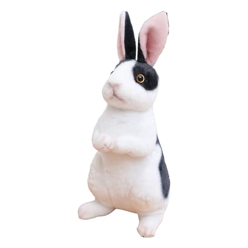 Fycakly Bezauberndes, realistisches Kaninchenspielzeug. Weiche und kuschelige Häschenpuppe für Kinder. Perfekt zum Trösten und Schlafen. Ideal für Kleinkinder Kinder im ​​ Plüschtiere (B, B) von Fycakly