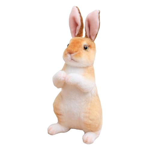 Fycakly Bezauberndes, realistisches Kaninchenspielzeug. Weiche und kuschelige Häschenpuppe für Kinder. Perfekt zum Trösten und Schlafen. Ideal für Kleinkinder Kinder im ​​ Plüschtiere (C, B) von Fycakly