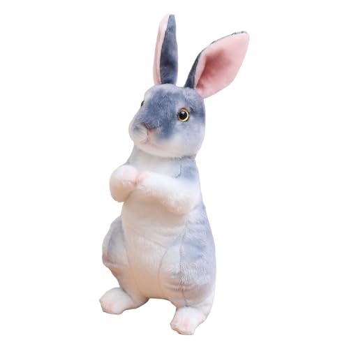 Fycakly Bezauberndes, realistisches Kaninchenspielzeug. Weiche und kuschelige Häschenpuppe für Kinder. Perfekt zum Trösten und Schlafen. Ideal für Kleinkinder Kinder im ​​ Plüschtiere (D, B) von Fycakly
