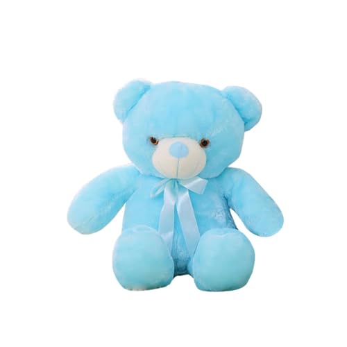 Fycakly Bunte leuchtende leuchtende Plüschpuppe Baby Stofftiere Beleuchtung gefüllte Led Cartoon Mädchen ​​ Tier Kuscheltiere weich​​ (A, A) von Fycakly