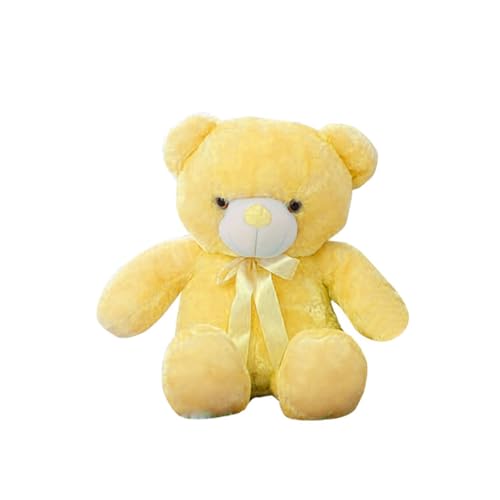 Fycakly Bunte leuchtende leuchtende Plüschpuppe Baby Stofftiere Beleuchtung gefüllte Led Cartoon Mädchen ​​ Tier Kuscheltiere weich​​ (D, A) von Fycakly