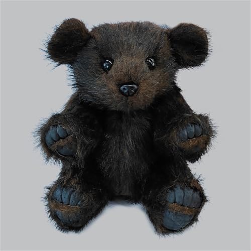 Fycakly Cartoon Braunbär Baby Ornamente Simulation Puppe Panda Bär Waschbär Simulation Spielzeug ​​ Plüschtier mit Sound​​ (Black, 30 * 11cm) von Fycakly