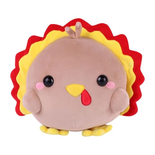 Fycakly Cartoon Huhn Puppe Urlaub Dekoration Hause Sofa Dekoration Nette Puppe ​​ Klassische Stofftiere Kinder​​ (B, 25cm) von Fycakly