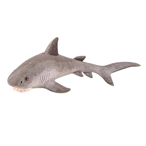 Fycakly Cartoon Simulation Marine Tier Puppe Spielzeug grau Puppe Kinder trösten ​​ Stofftiere weich waschbar​​ (Grey, 60cm) von Fycakly